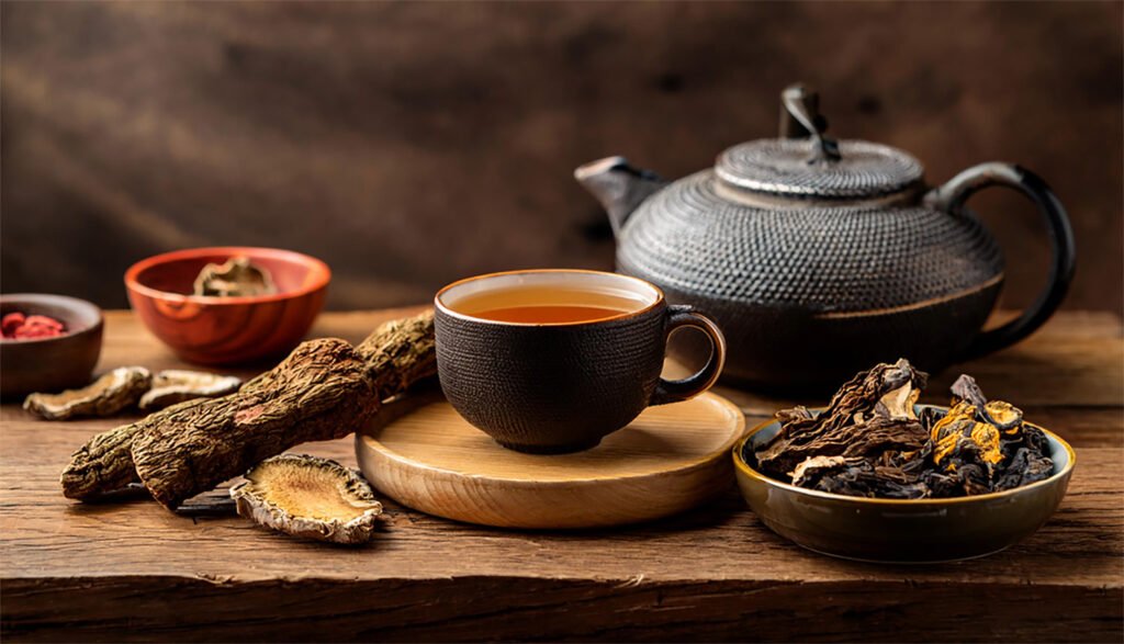 medicinal mushroom tea